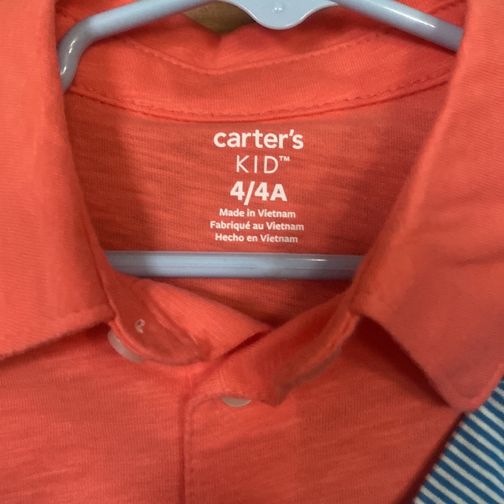 NWT Carter’s 4t/4 polo shirts - Picture 2 of 7